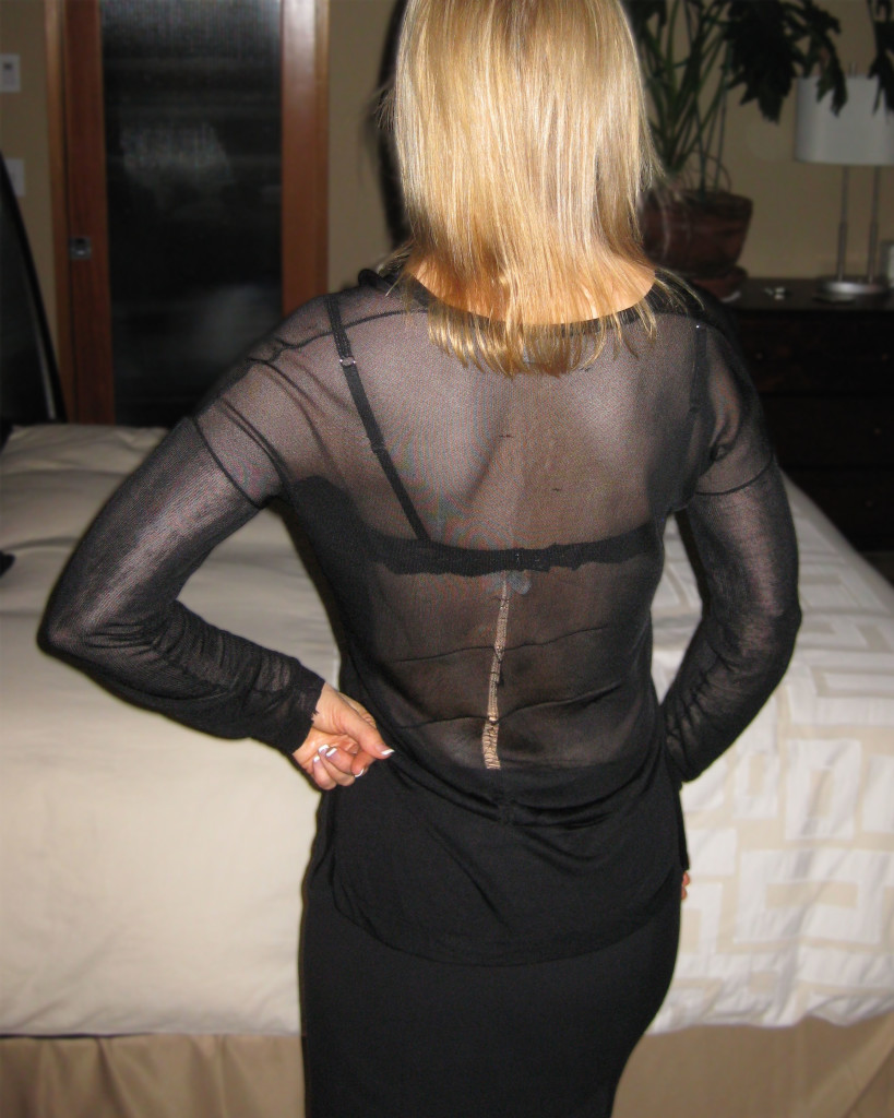 Ripped Helmut Lang shirt