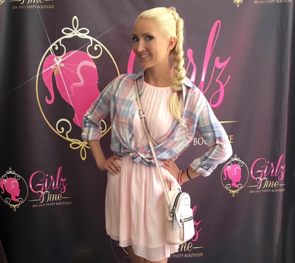Liliya Anisimova's outfit for a craft fair