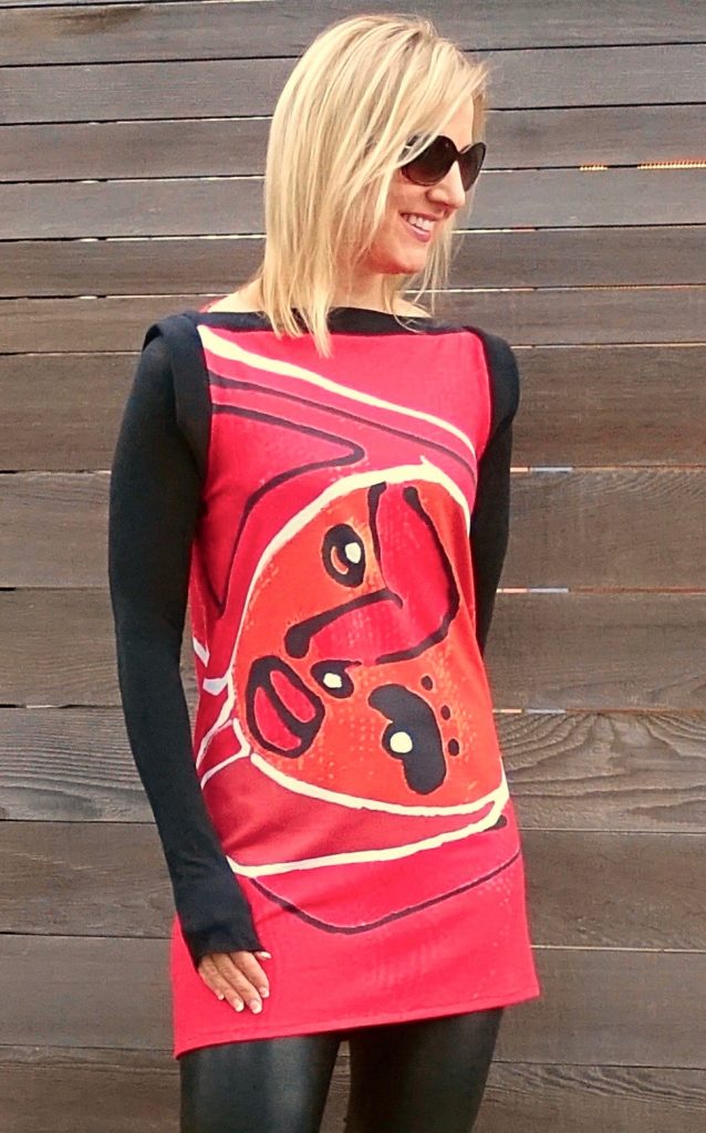 Emily Payne (Leather Tongue) graphic dress