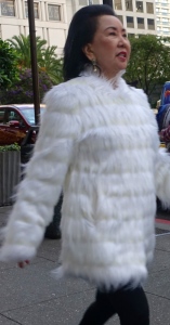 Fluffy furry coat