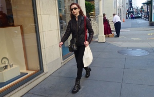 Wearing all black