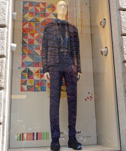 Missoni window display, Milan