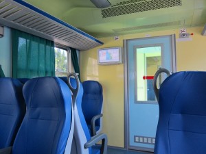 interior of Italian train