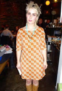Retro style waitress in Seattle