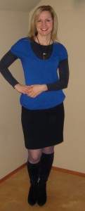 Layering with spring sweater