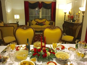 New Year's Eve table