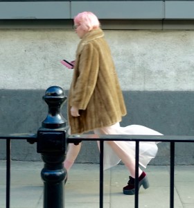 pink hair in London