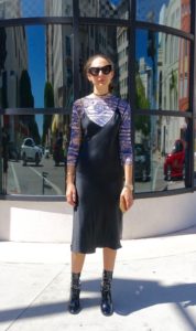 L.A. street style, slip dress