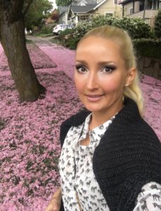 Liliya's zebra outfit