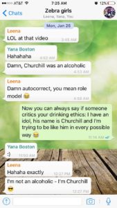 WhatsApp chat