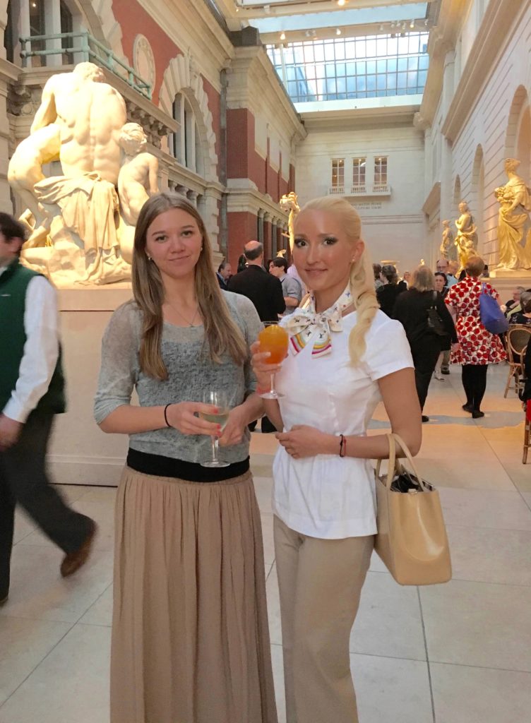 Liliya Anisimova's outfit for a Met exhibit