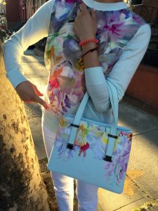 Matching Ted Baker blouse and bag