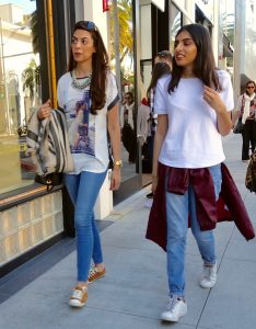 Graphic tee and jeans
