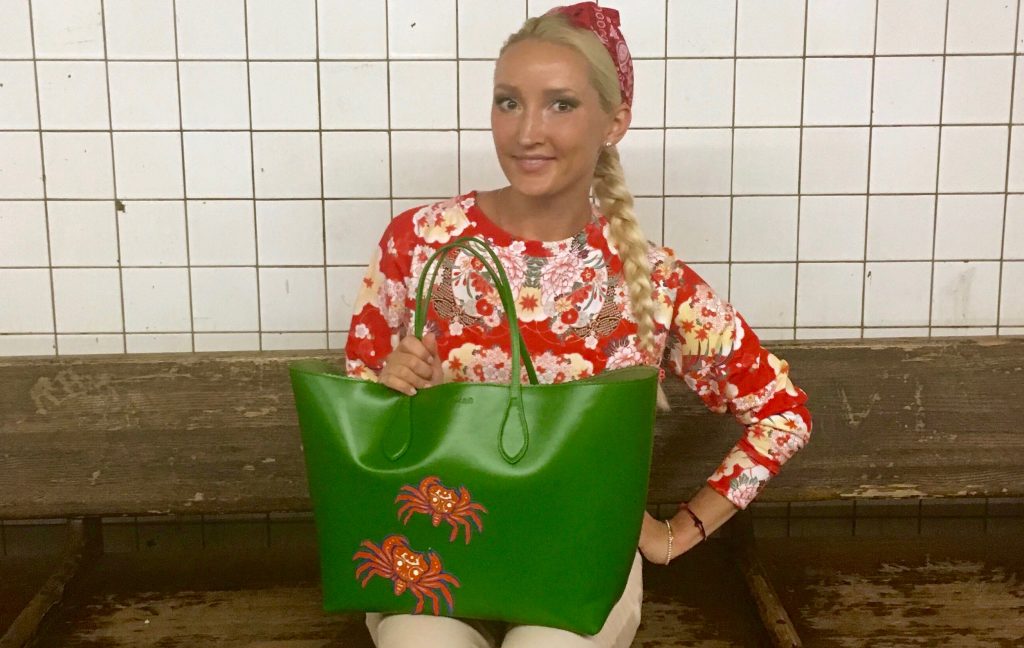 Liliya's red & green outfit