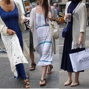 How not to wear a long cardigan