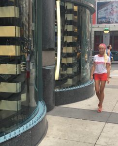 Liliya in search of her NYFW outfit