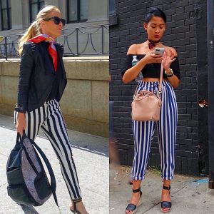 Vertical stripes elongate
