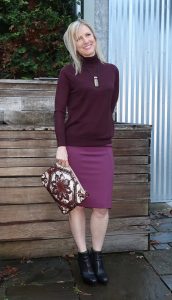 Under layers of colorful outfit