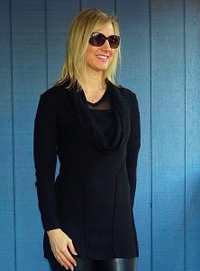 Long sweater for comfy travel