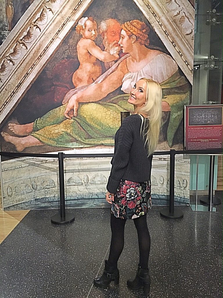 Liliya's ootd for the Sistine Chapel exhibit, Dallas