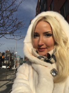 Liliya's fur coat look