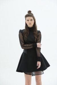 LAYANA AGUILAR fit and flare mini dress