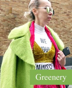 Pantone's color of the year, greenery