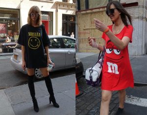 Long tees spotted during NYFW