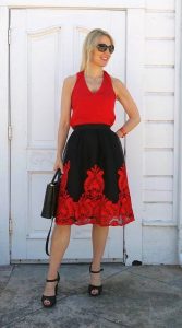 Wearing a puffy tulle skirt