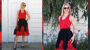 Puffy tulle skirt