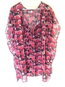 Back view of K BELO Mariana Cover Up, Posie