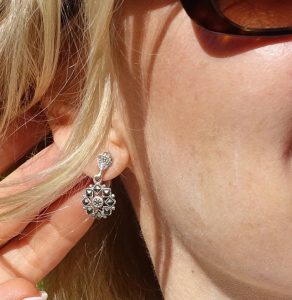 Anthracite earring