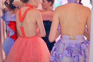 Hardware + delicate tulle and flowers